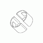 VTX1800R2 Chrome fork tube cover set