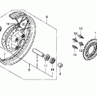 CB250 Заднее колесо