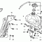 CRF150RB Топливный бак