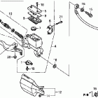 XR650L Главный тормозной цилиндр - передний