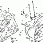 CRF80F Картер двигателя