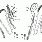 VTX1800F2 Цепь ГРМ и натяжитель