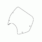 VTX1300C Boulevard shield (clear)