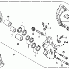 VTX1800N3 Передний тормозной суппорт левый