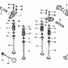 VTX1800F2 Распредвал и клапана