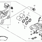 VTX1800R2 Задний суппорт тормозной