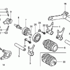 CRF450R Барабан переключения передач