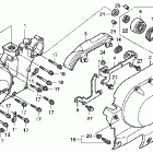 VTX1800F3 Крышка картера левая