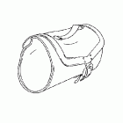 VTX1300C Leather touring bag (plain)