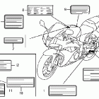 CBR600RR Предупредительные таблички
