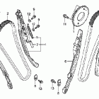 VTX1800R2 Цепь ГРМ и натяжитель
