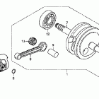 CRF70F Коленвал и поршни