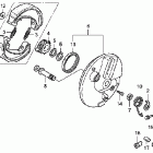 CB250 Передний тормоз