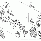 VTX1800F3 Передний тормозной суппорт правый