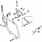 VTX1800R2 Saddlebag mounting brackets