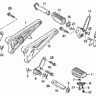 CB250 Подножки