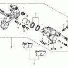 CRF230L Задний суппорт тормозной
