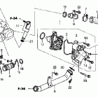 VTX1300C Водяной насос