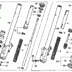 VTX1800F2 Передняя вилка