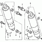 VT1100C Задний амортизатор