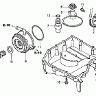 CB900F Масляный насос и картер