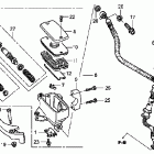 VTX1300S Главный тормозной цилиндр - передний