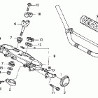 CRF450X Руль и панель переднего номера
