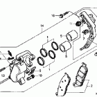 VTX1300S Передний тормозной суппорт