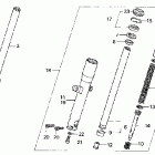 VTX1300C Передняя вилка