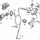 CR250R Рулевые рычаги , переключатели и тросы