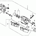 CR85RB Задний суппорт тормозной
