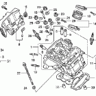 VT750DCA Головка цилиндров передняя