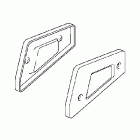 GL1800 Passenger floorboard lower cover (chrome)