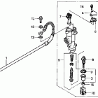 CR125R Задний тормозной цилидр