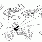 CR125R Наклейки