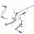 CRF100F Педали