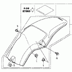 CR85RB Заднее крыло