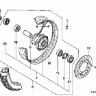 VT600CD Переднее колесо