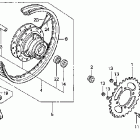 CRF100F Заднее колесо