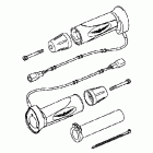 GL1800 Heated grip (chrome w / gl logo)