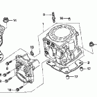 CR250R Цилиндр и головка цилиндра