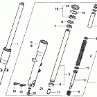 VT750DCA Передняя вилка