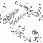 CB250 Подножки