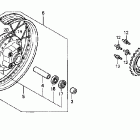 CB250 Заднее колесо