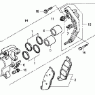 VTX1300C Передний тормозной суппорт