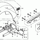 VT750CA Заднее крыло