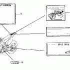 CRF250X Наклейки предупреждения