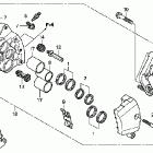 VTX1800R2 Передний тормоз правый