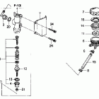VTX1300S Задний тормозной цилидр