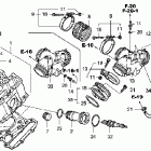 VTX1300S Головка цилиндров передняя